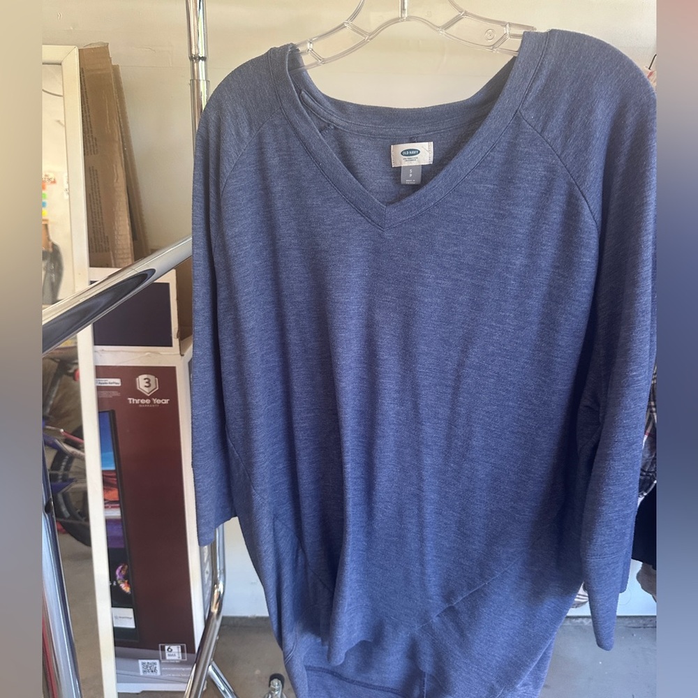 Old Navy Blue Tunic Sweatshirt